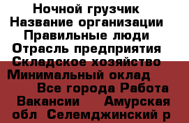 Ночной грузчик › Название организации ­ Правильные люди › Отрасль предприятия ­ Складское хозяйство › Минимальный оклад ­ 28 000 - Все города Работа » Вакансии   . Амурская обл.,Селемджинский р-н